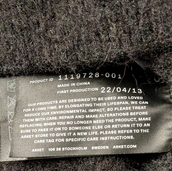 ARKET Oversized Alpaca Blend Hoodie - Picture 4 of 7